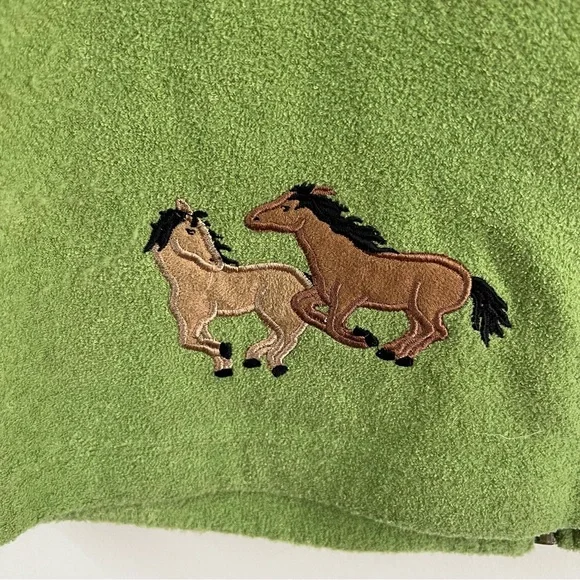 Vintage Fleece Vest with Horses - Picture 9 of 9